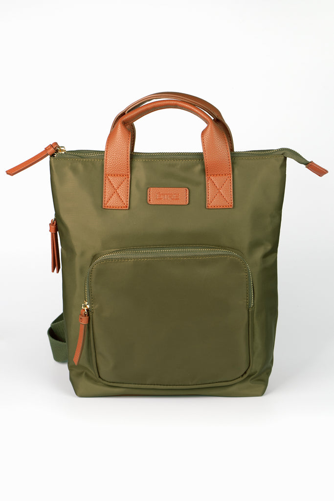 khaki-backpack-wristlet-purse-2-piece-set-rucksack