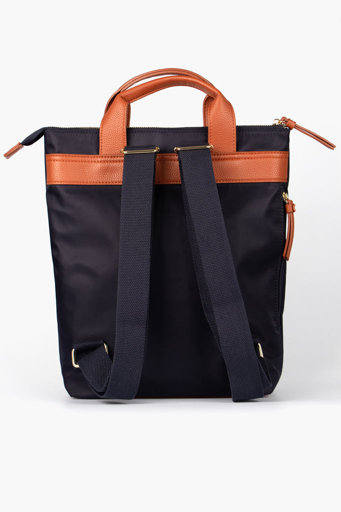 navy-backpack-wristlet-purse-2-piece-set-adjustable-straps