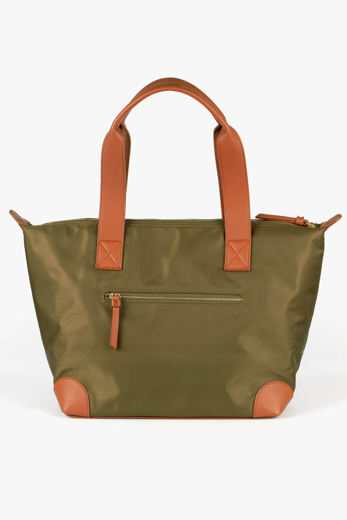 khaki-tote-bag-wristlet-purse-2-piece-set-zip-rear-pocket