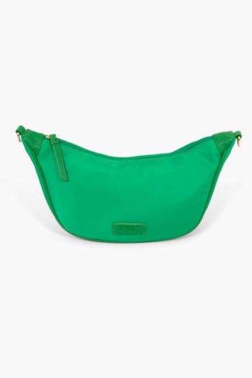 quinn-half-moon-crossbody-bag-green-nylon-front-view-green-etre-logo