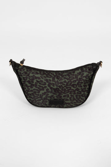 quinn-half-moon-crossbody-bag-khaki-leopard-print-nylon-front-black-etre-logo