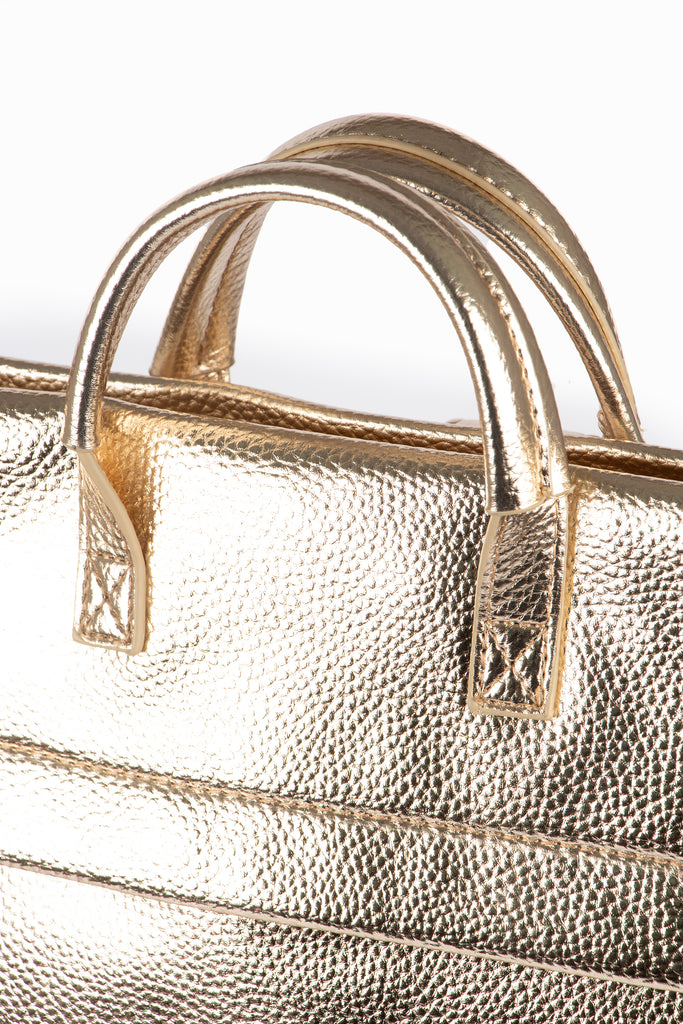 gold-backpack-coin-purse-travel-set-2-piece-top-handles