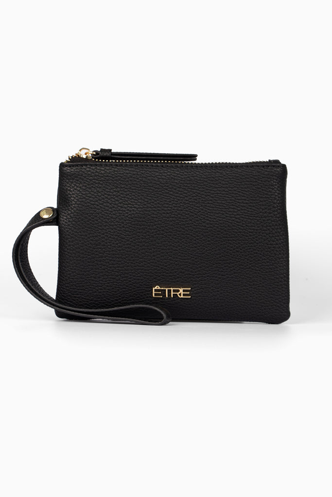 black-faux-leather-half-moon-bag-wristlet-purse-2-piece-set-wallet