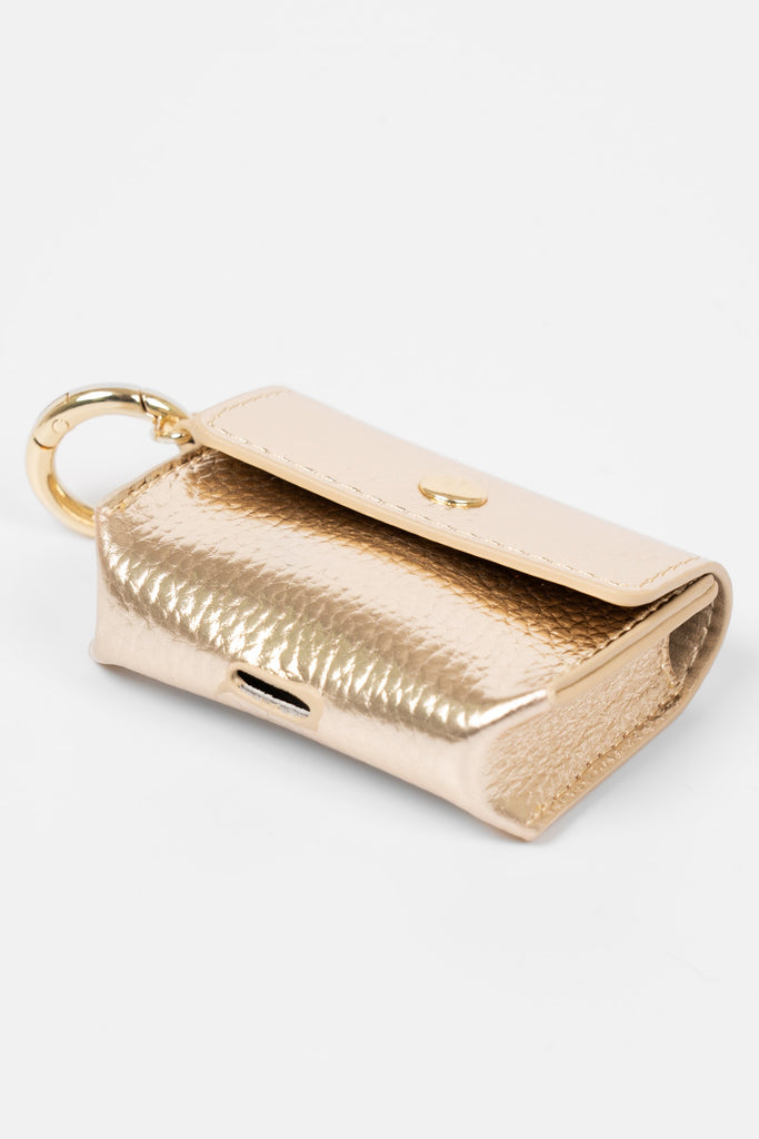 asher-wireless-earbuds-case-gold-faux-leather-button-front-closure