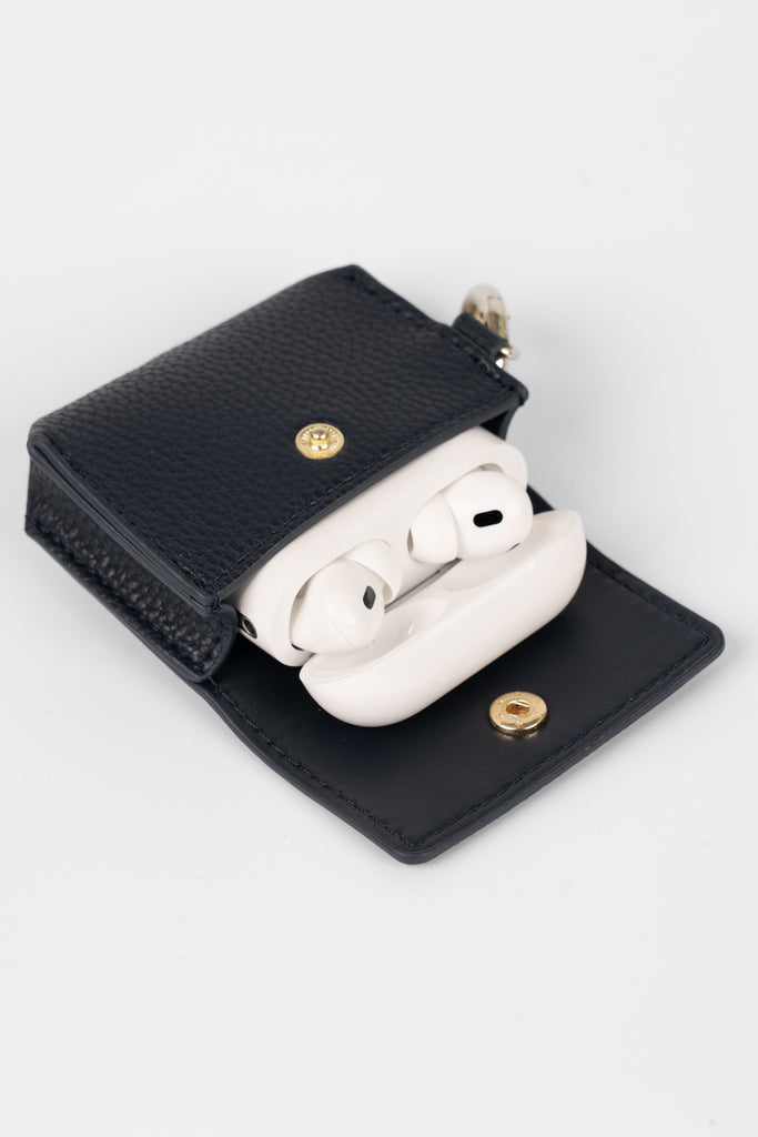 asher-wireless-earbuds-case-navy-blue-faux-leather-with-earphones-inside