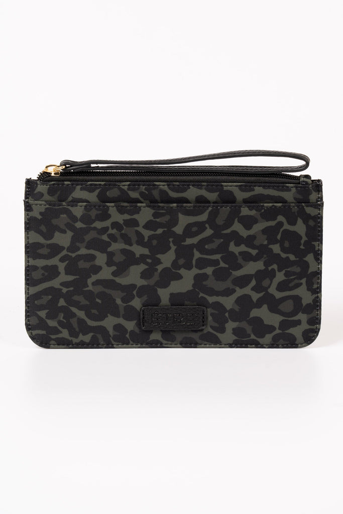 tate-passport-holder-clutch-wallet-khaki-leopard-print-nylon-wristlet