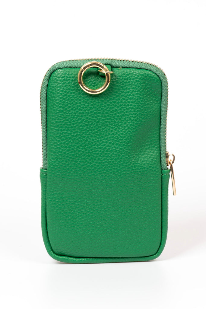 pippa-sunglasses-case-green-pebbled-faux-leather-rear-gold-clip-on-hoop