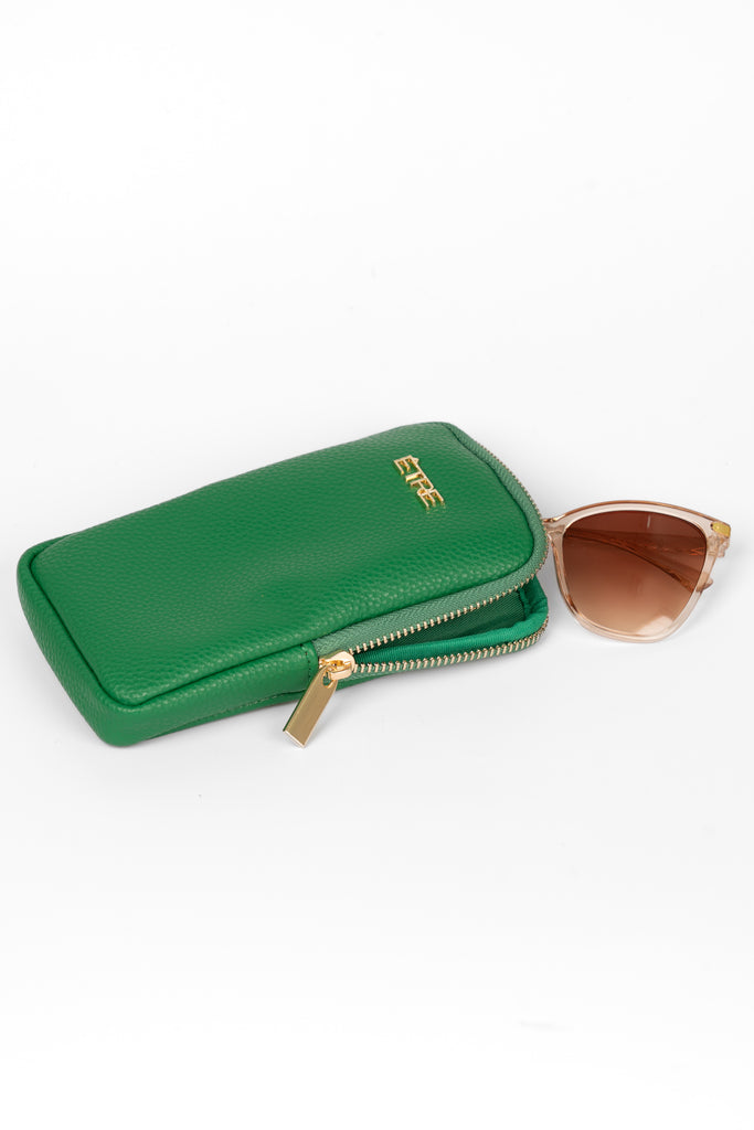pippa-sunglasses-case-green-pebbled-faux-leather-with-glasses-inside