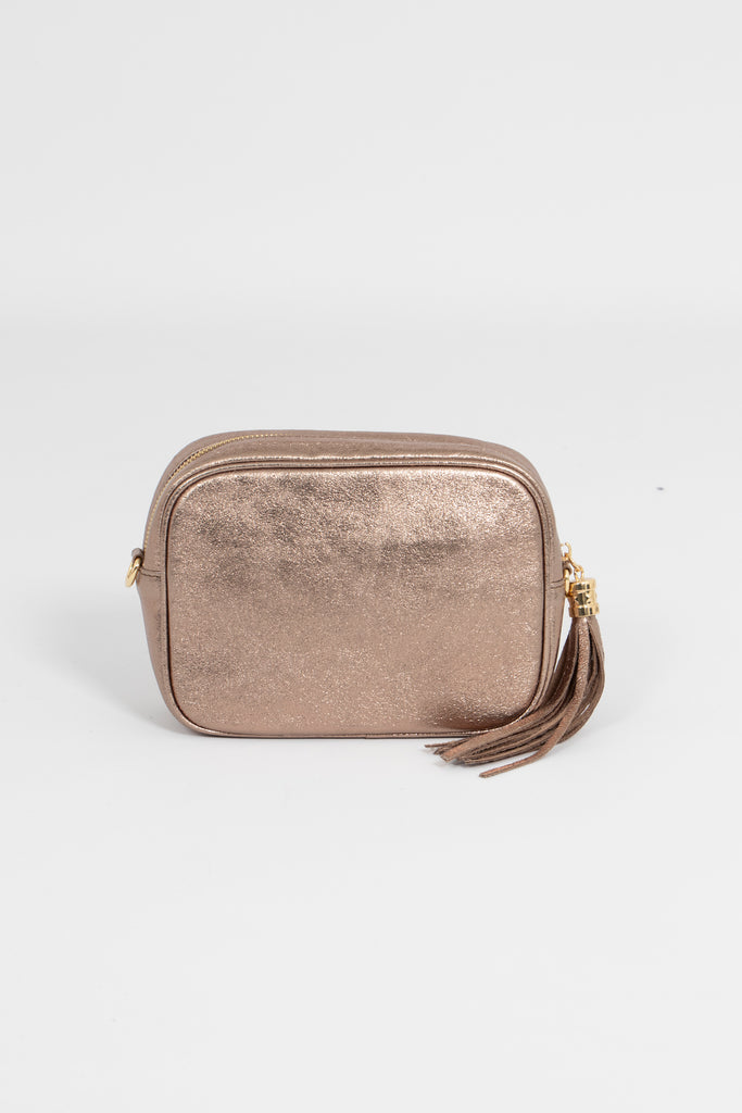 beau-italian-leather-crossbody-bag-champagne-metallic-front-view