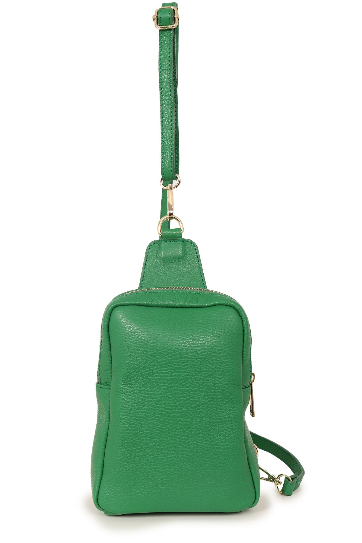 sartaandco Sarta 100 Italian Leather Cross Body Sling Bag Womens UK Green