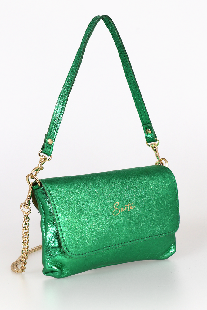 olga-metallic-italian-leather-mini-crossbody-bag-bright-green-sarta-logo