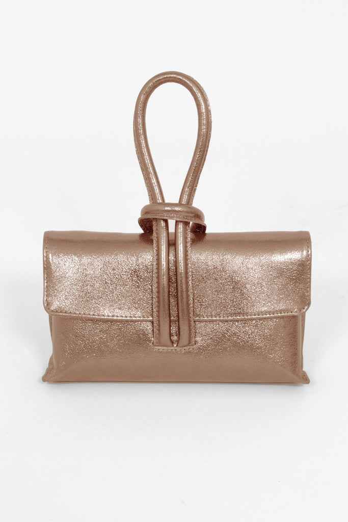 trixie-champagne-metallic-clutch-bag-front-view