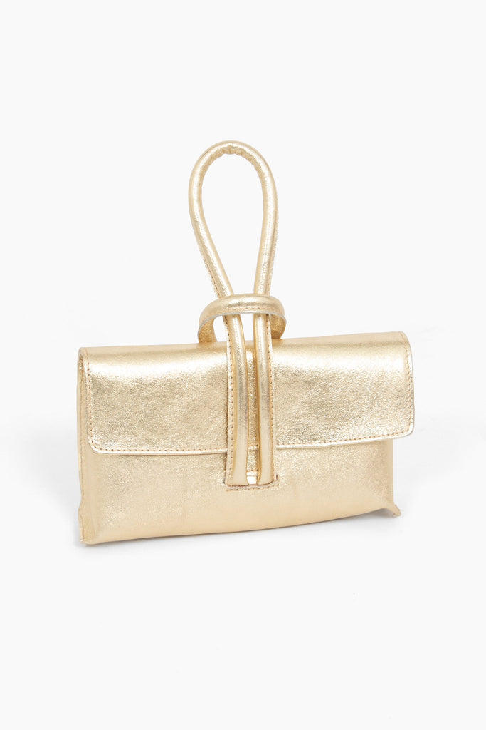 trixie-italian-leather-wristlet-clutch-bag-gold-metallic-side-view-folding-front