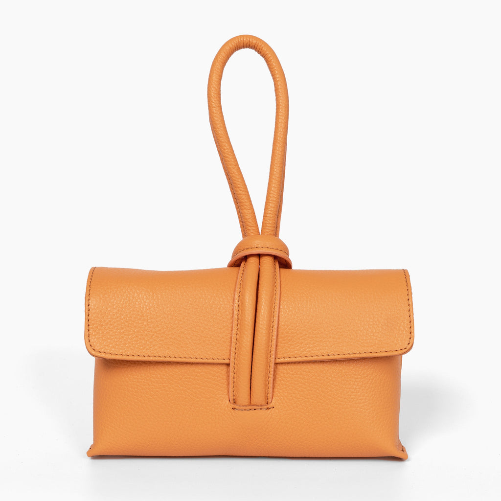 trixie-apricot-pebbled-italian-leather-clutch-bag-orange