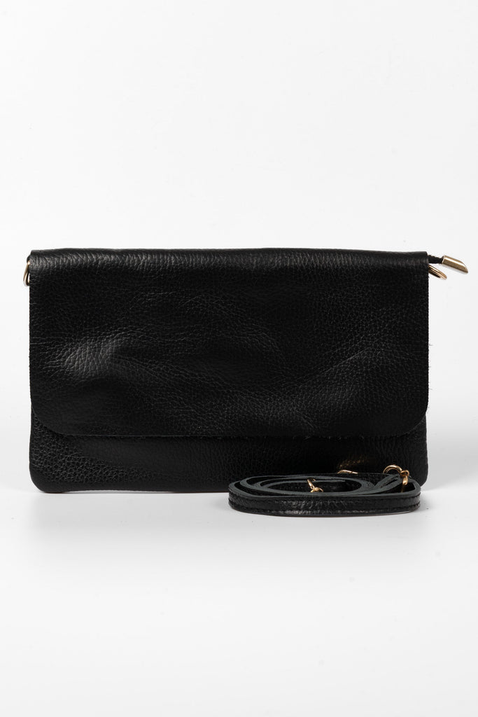 britta-italian-leather-clutch-bag-black-pebbled-detachable-strap