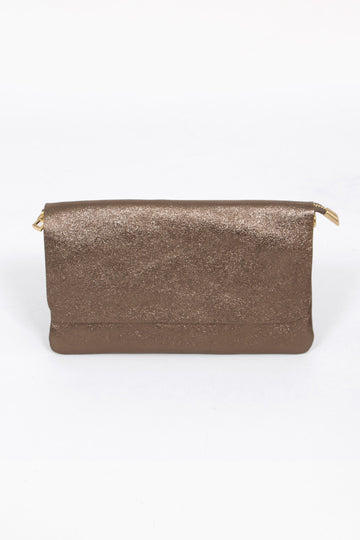 britta-italian-leather-clutch-bag-champagne-metallic-front-view-folded-over