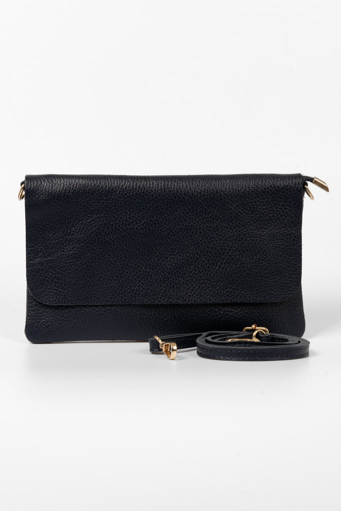 britta-italian-leather-clutch-bag-navy-blue-pebbled-detachable-strap