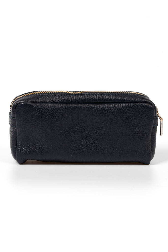allegra-italian-leather-cosmetic-bag-navy-blue-pebbled-makeup-case