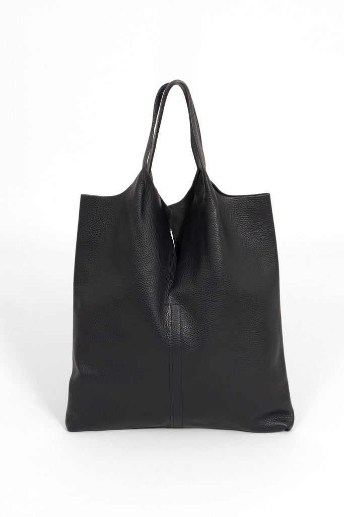 paloma-italian-leather-shoulder-bag-navy-blue-pebbled-close-up-rear