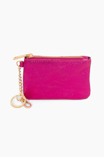 vittoria-italian-leather-small-clip-on-purse-raspberry-metallic-zip-closure