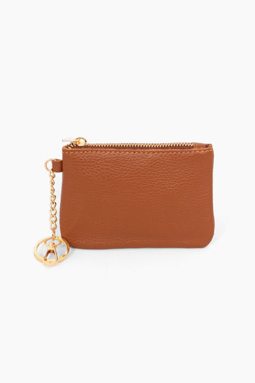 vittoria-italian-leather-small-clip-on-purse-tan-pebbled-zip-closure-wallet