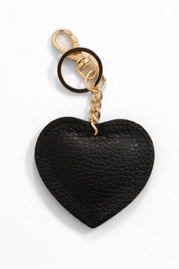 valentina-italian-leather-love-heart-keyring-black-pebbled-plain-accessory