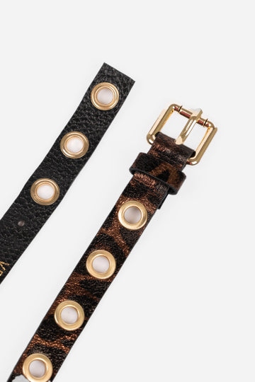 archer-italian-leather-skinny-porthole-belt-bronze-leopard-print-close-up