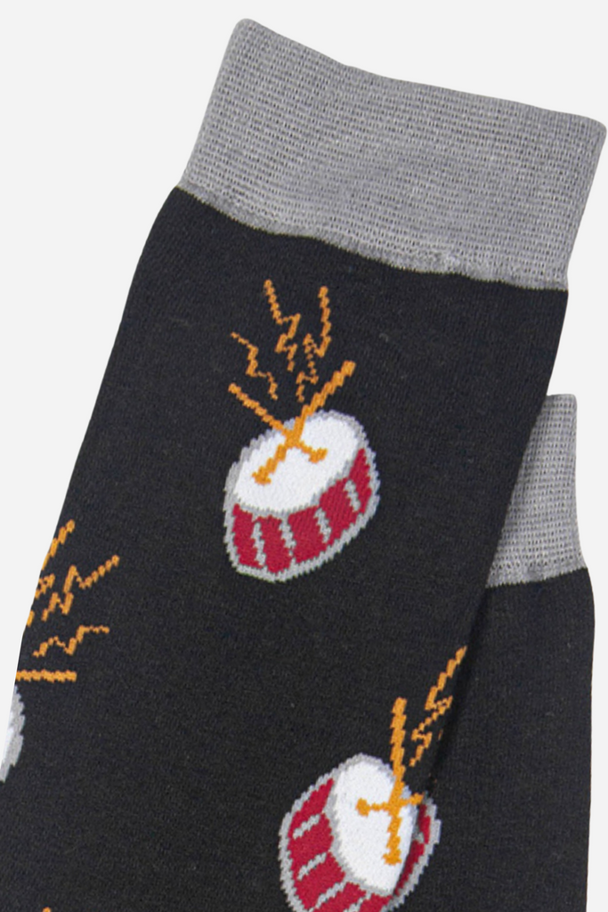 close up of the drum pattern