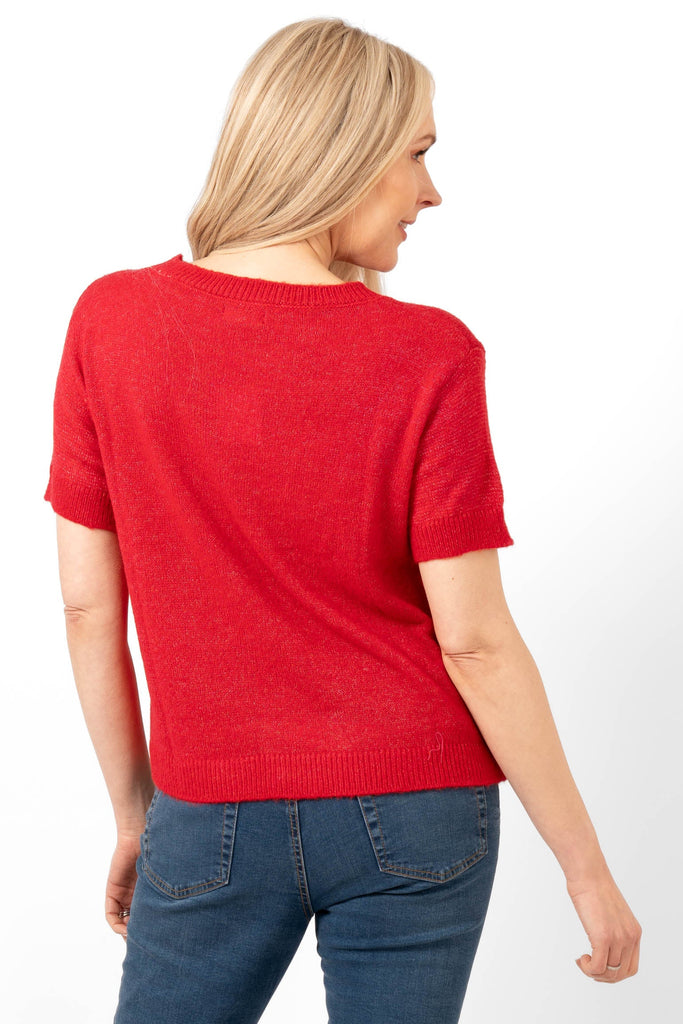 cece-wool-blend-short-sleeve-box-jumper-red-back-of-the-jumper-the-hemline-rests-at-the-hips