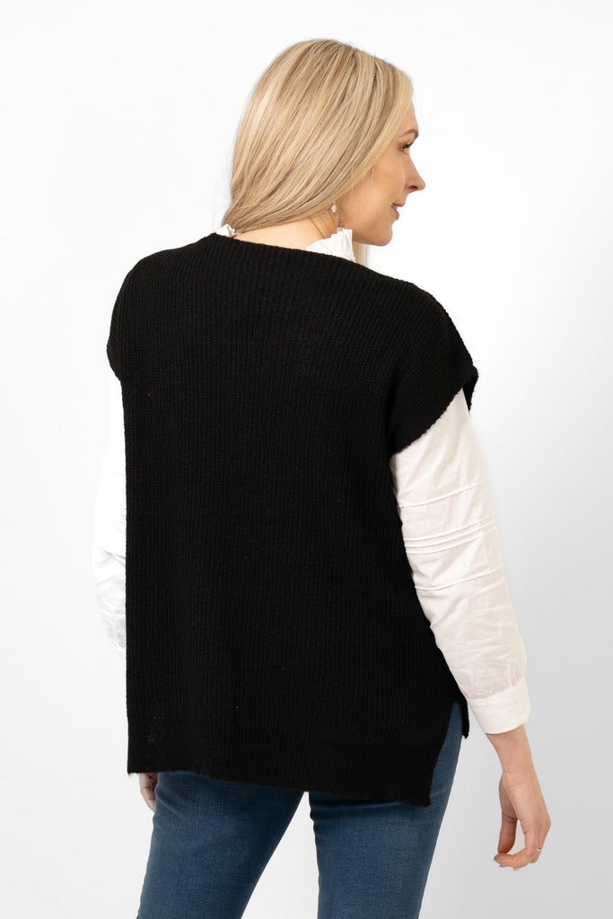 reese-wool-blend-tank-top-black-rear-view-showing-the-hip-length-hemline