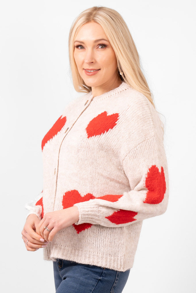 lexi-wool-blend-cardigan-cream-red-love-hearts-side-view-red-hearts-are-on-the-front-and-sleeve