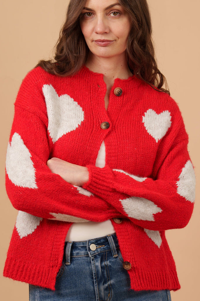 Lexi-Wool-Blend-Cardigan-Red-Heart-Print-Close-Up-Shot