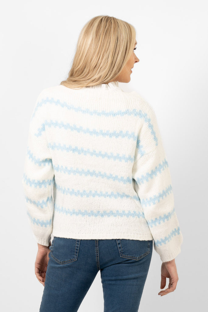 kennedy-wool-blend-jumper-white-light-blue-wavy-stripe-rear-view-the-striped-pattern-is-also-on-the-back-of-the-jumper