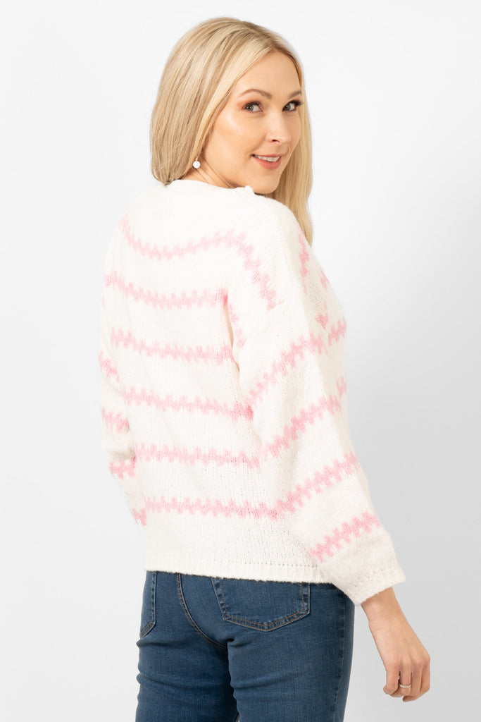 kennedy-wool-blend-jumper-white-light-pink-wavy-stripe-side-view-long-sleeves