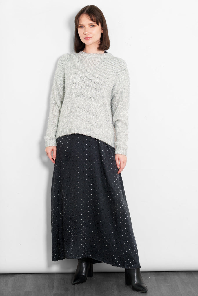 verity-wool-blend-jumper-silver-tinsel-styled-long-skirt-smart-casual