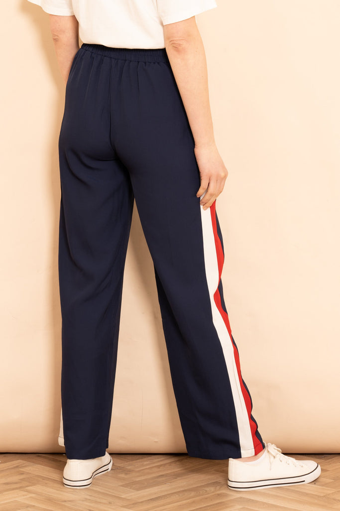 rory-wide-leg-trousers-navy-blue-double-stripe-rear-view