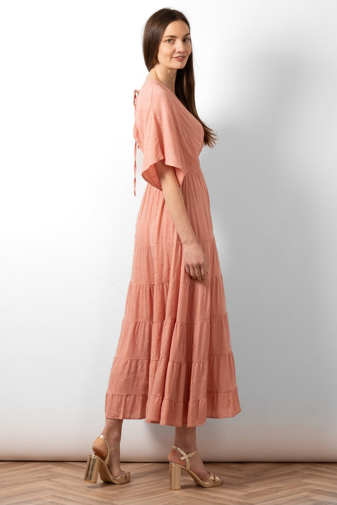 sienna-maxi-kaftan-dress-pink-gold-metallic-stripe-loose-batwing-sleeve