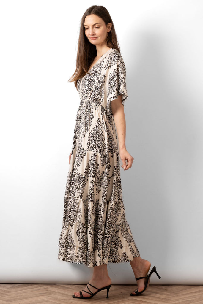 sienna-maxi-kaftan-dress-cream-mandala-print-loose-fitting-tiered