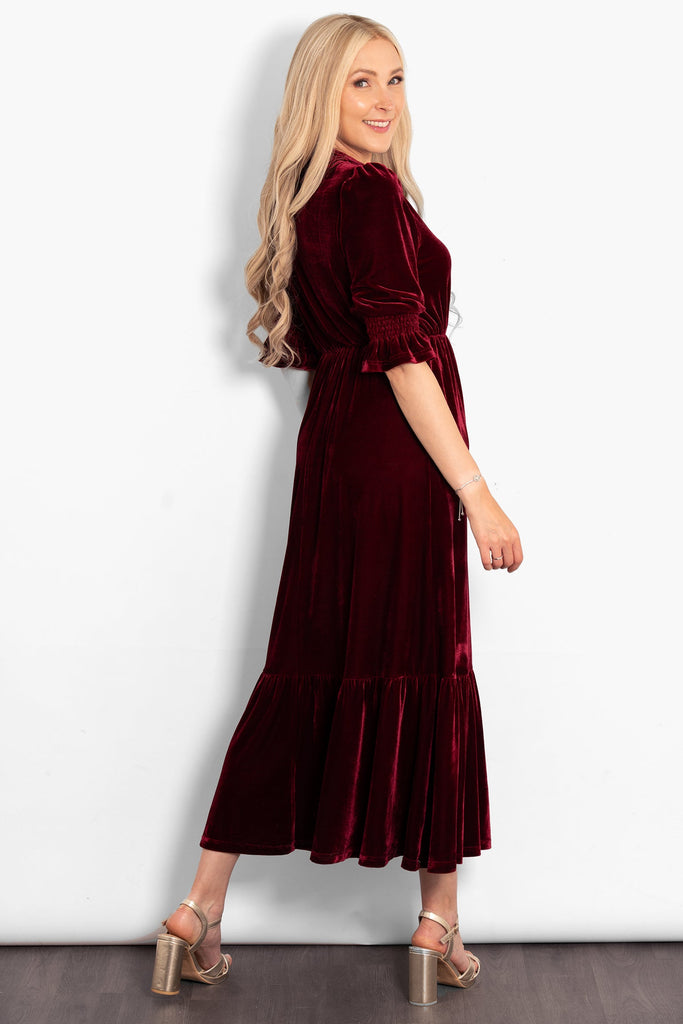 pandora-v-neck-midaxi-dress-berry-velvet-red