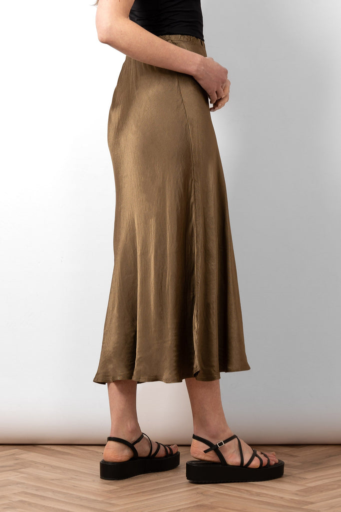 cassie-midi-slip-skirt-khaki-plain-silky-fabric-bias-cut