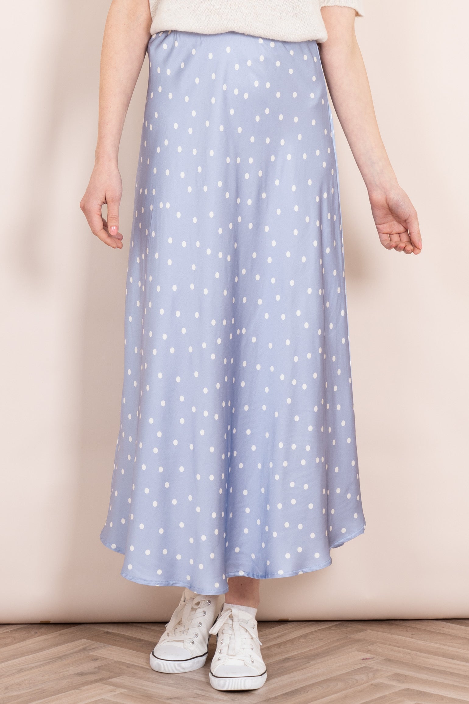 Cassie Skirt in Sky Blue with Spot Cassie Skirt in Sky Blue with Spot