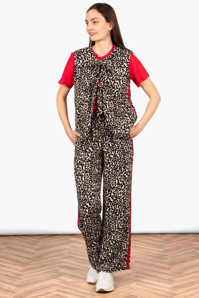 presley-wide-leg-trouser-neutral-red-leopard-print-side-stripe-with-matching-gilet