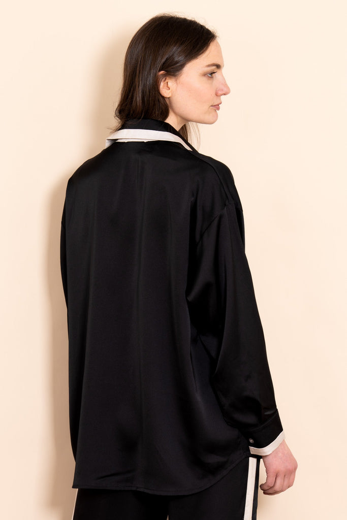 birdie-long-sleeve-blouse-black-cream-contrast-stripe-rear-plain