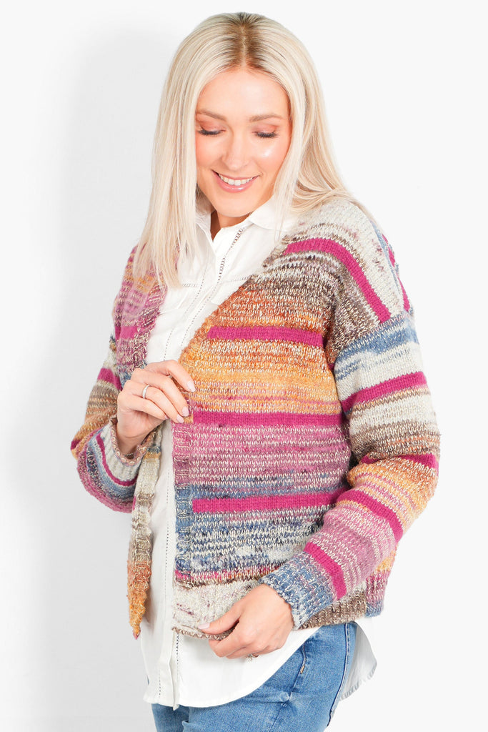 brodie-wool-blend-cardigan-multi-pink-striped-knitted