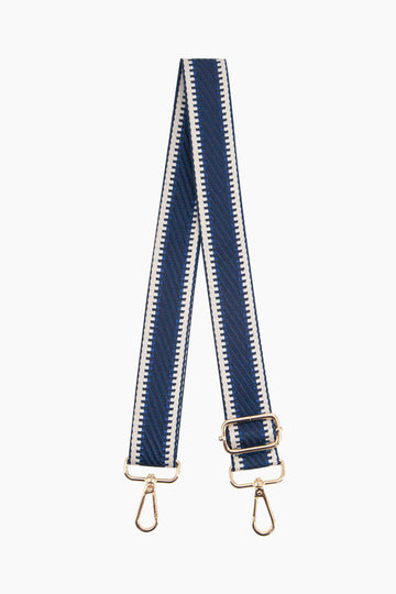 emerson-woven-bag-strap-navy-blue-striped-trim-clip-on-adjustable