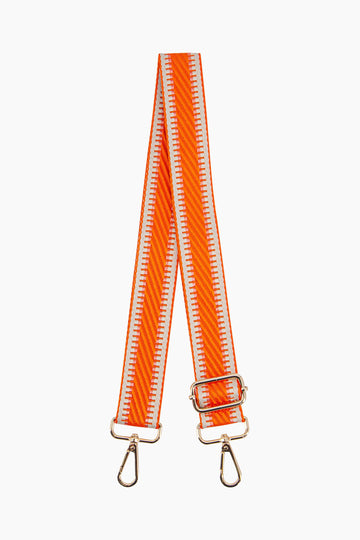 emerson-woven-bag-strap-orange-striped-trim-clip-on-adjustable