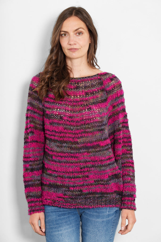 sage-wool-blend-jumper-raspberry-textured-stripe-pink-knitwear