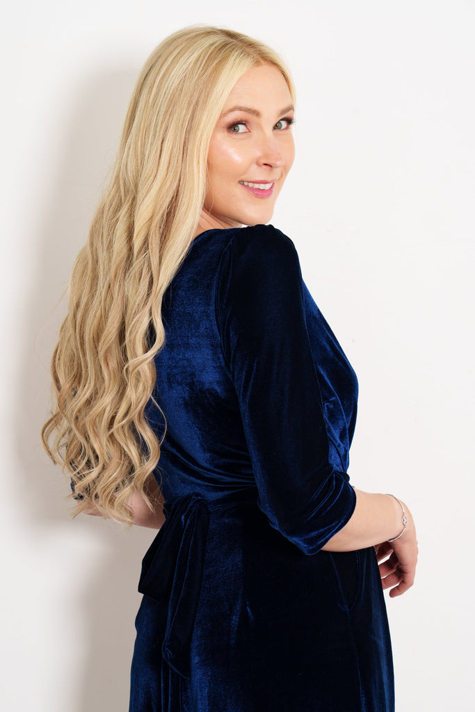 sophia-wide-leg-jumpsuit-navy-blue-velvet-tie-belt-rear