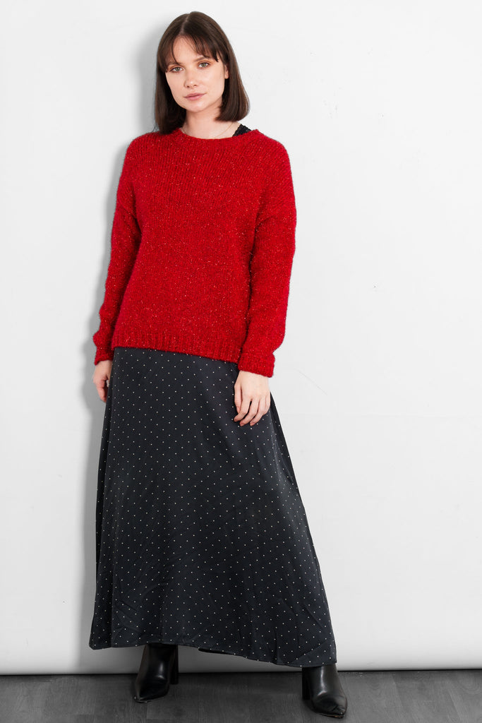 verity-wool-blend-jumper-red-tinsel-styled-over-skirt