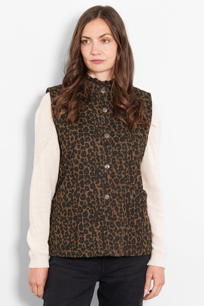 montana-denim-gilet-brown-leopard-front-buttons